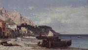 Friedrich Paul Nerly Veduta di Capri oil painting on canvas